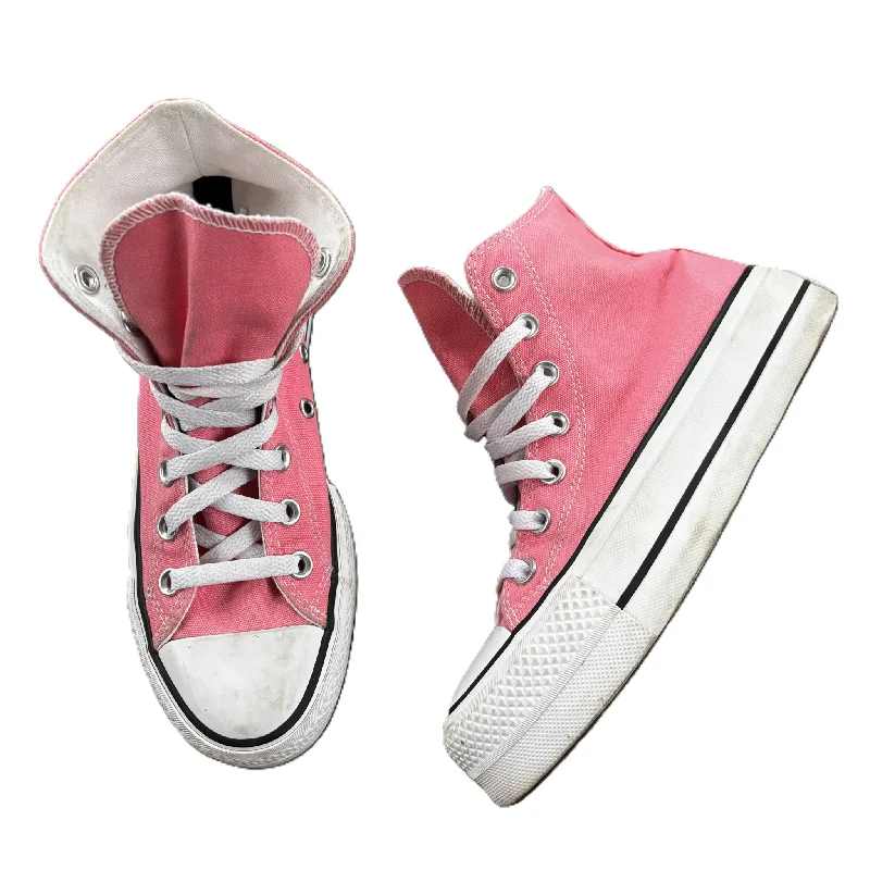 Athletic shoes with firm zap-Shoes Sneakers Platform By Converse In Pink, Size: 6