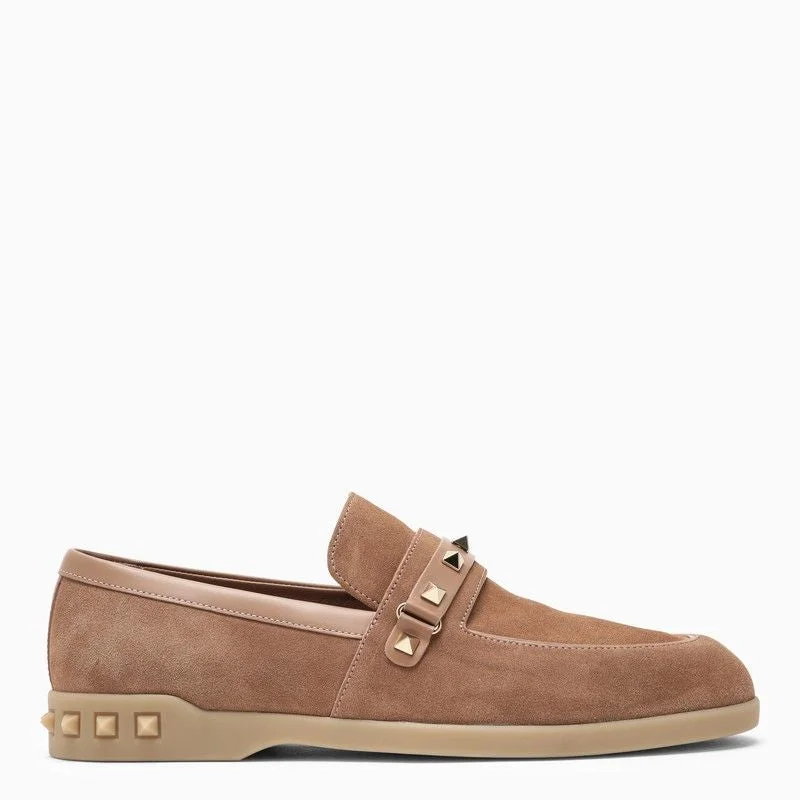 Casual shoes with breathable fit -VALENTINO GARAVANI Leather Leisure Flows Moccasin - Women’s