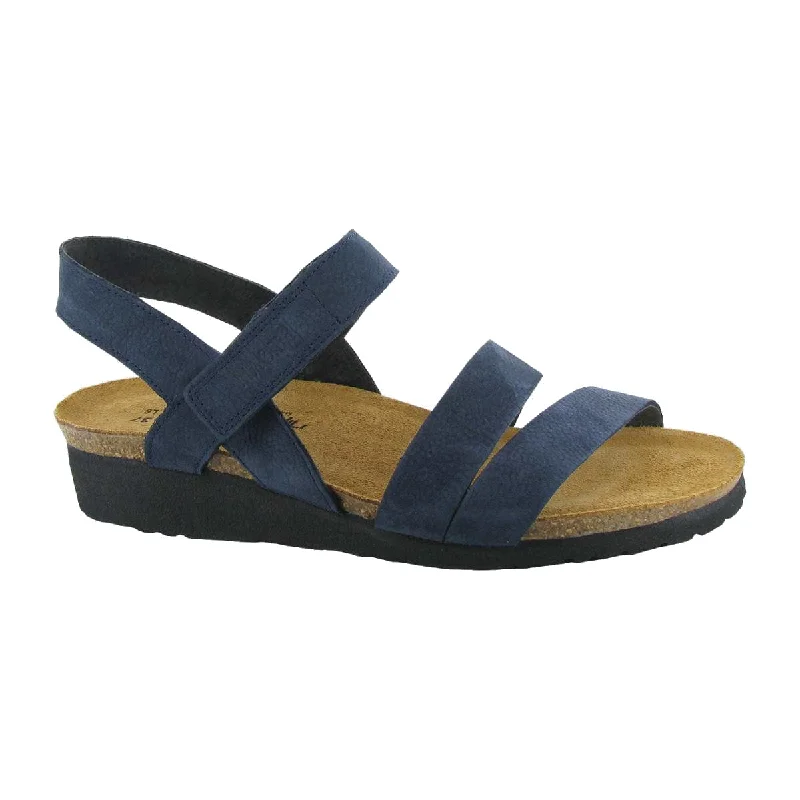 Heeled sandals for date nights-Naot Women's Kayla Sandal - Navy