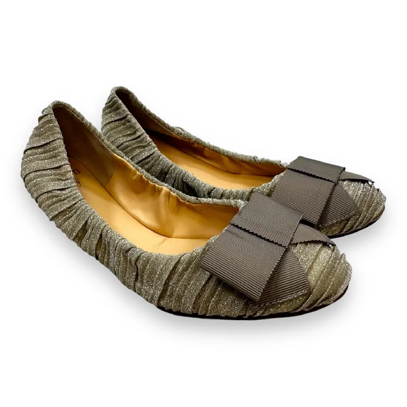 flats for holiday trips-Shoes Flats By Crown And Ivy In Beige, Size: 8