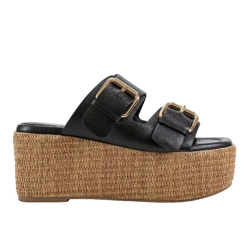 Sandals with sweatpants-Palery Platform Buckle Slide Sandal