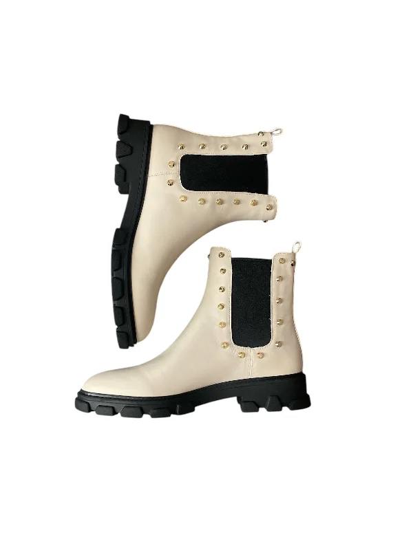 non-slip rain boots-Boots Combat By Michael By Michael Kors In Cream, Size: 8.5