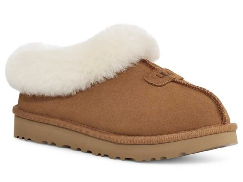 kids’ dinosaur slippers-UGG: Tazzette in Chestnut