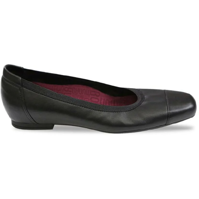 cozy flats for singles-Danielle Black Soft Leather Pumps