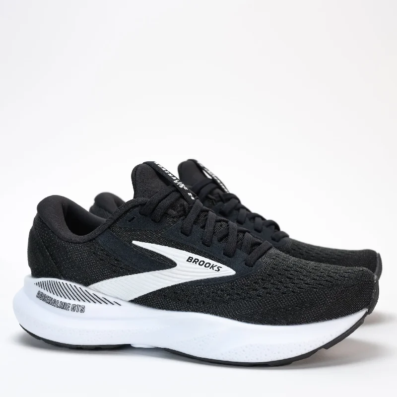 Athletic shoes for marathon vibes-W-ADRENALINE GTS 24 - BLACK - KNIT