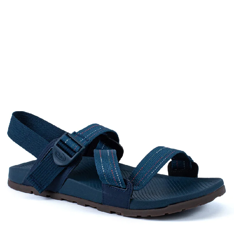 Sandals with tie-dye patterns-LOWDOWN-M - NAVY - FABRIC