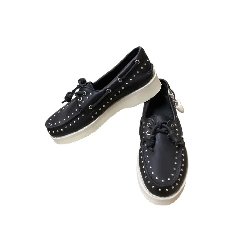 flats for seasonal travel-Shoes Flats By Sperry In Black, Size: 6