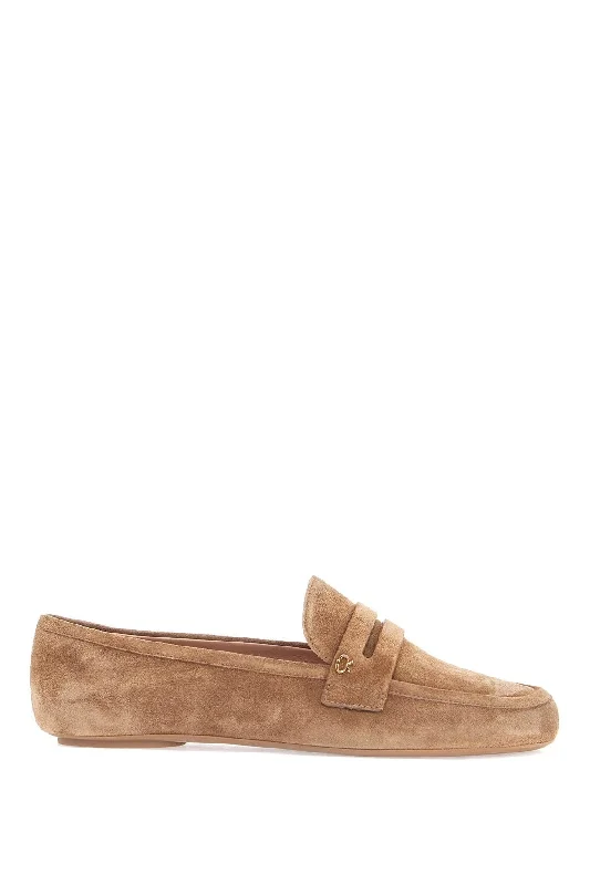 Casual shoes for relaxed ease -GIANVITO ROSSI Giorgia Suede Moccasins - Women's Casual Footwear