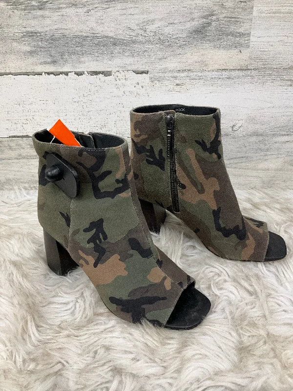 tactical hiking boots-Boots Ankle Heels By Sanctuary In Camouflage Print, Size: 6