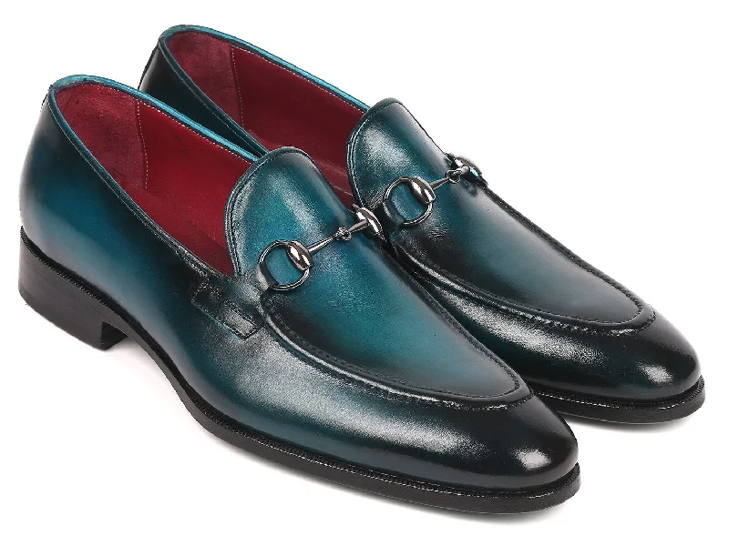 Loafers with chic charm-Paul Parkman Men's Horsebit Loafers Blue