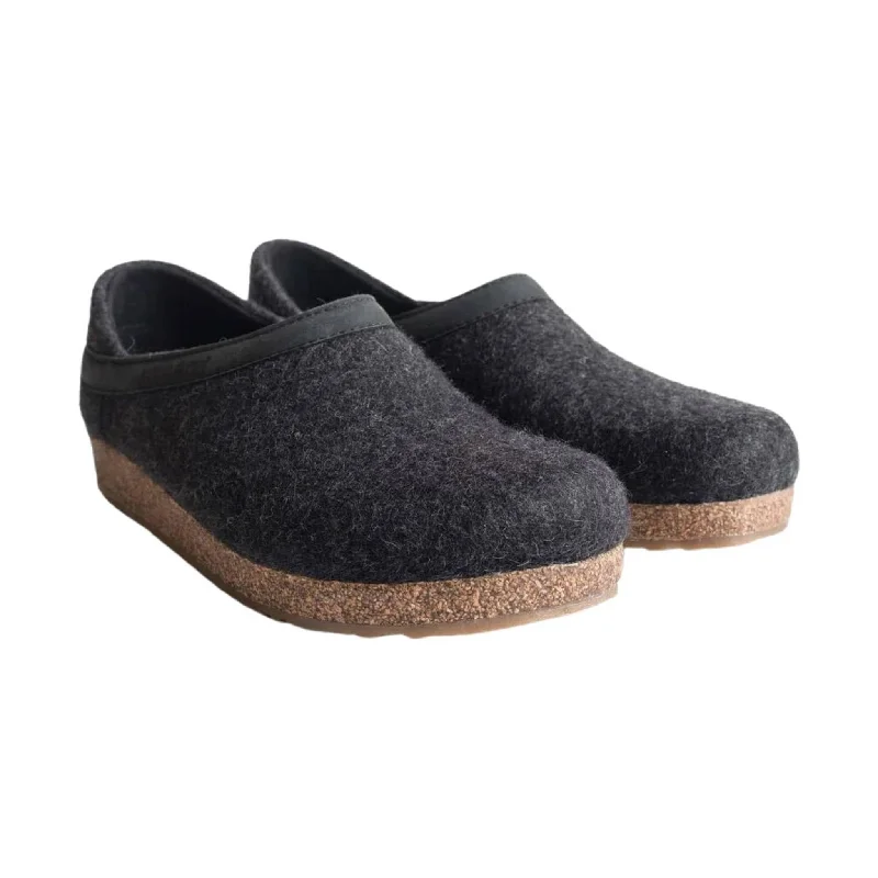 comfy pregnant slippers-Haflinger GZH - Charcoal