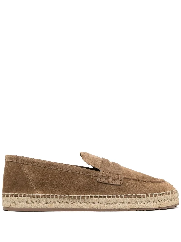 Casual shoes for everyday style -GIANVITO ROSSI Sophisticated Suede Espadrilles for Men - SS23 Collection