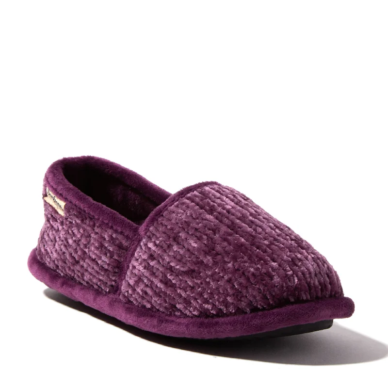 quirky print slippers-Dearfoams Women's Chenille A-Line Slipper