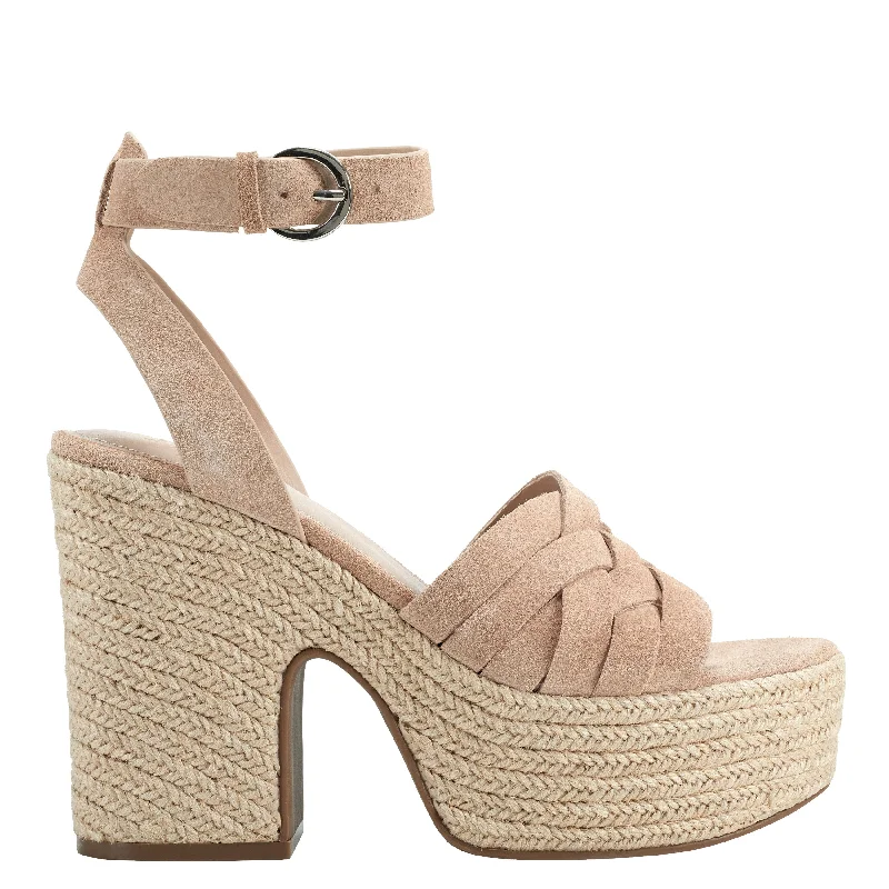 How to wear sandals with jewel necks-Oaten Espadrille Platform Sandal