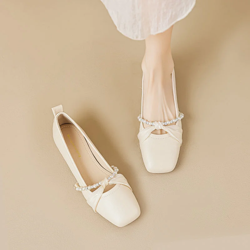 Casual shoes with eco-friendly materials -Women Summer Stylish Soft Leather Casual Shoes