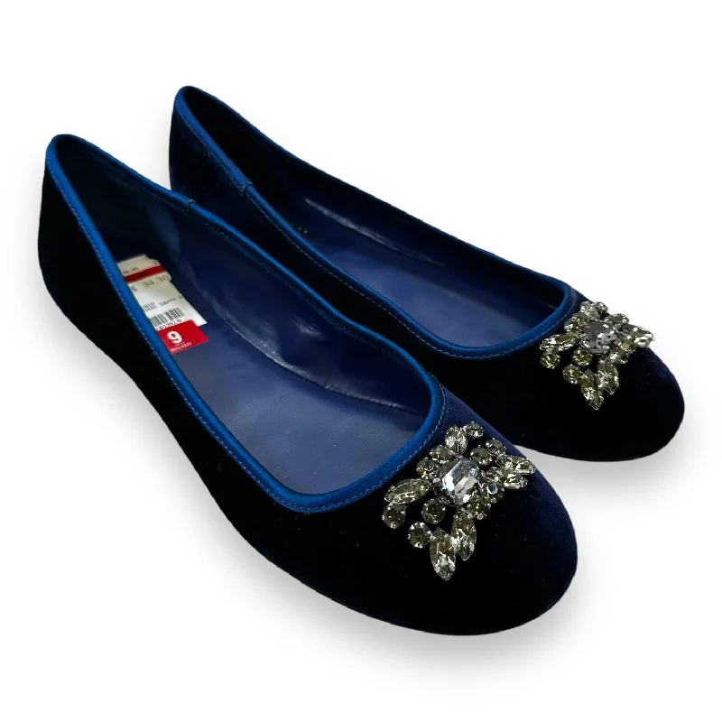 luxury flats near river-Shoes Flats By Lauren By Ralph Lauren In Blue, Size: 9