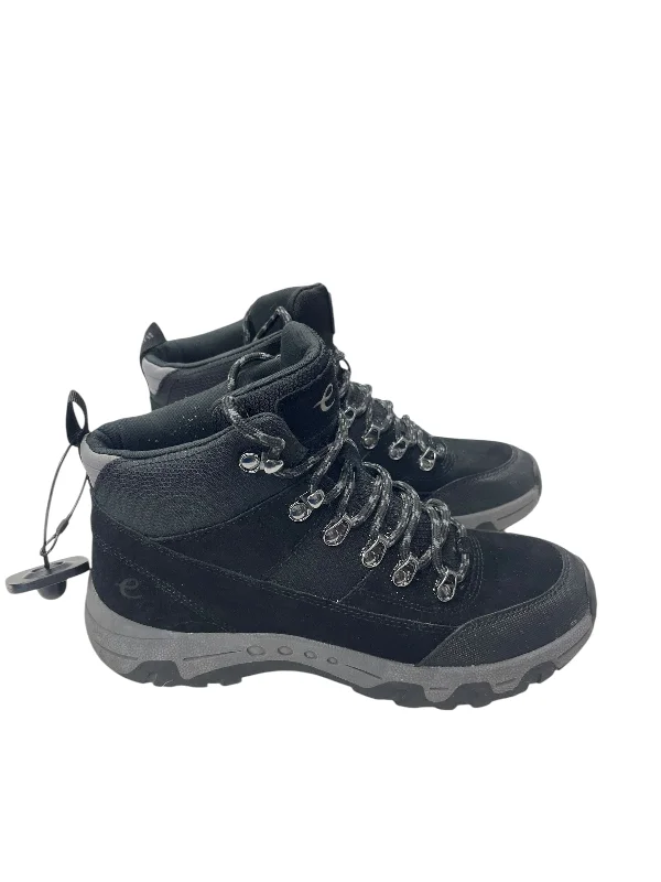 warm wool boots-Boots Hiking By Easy Spirit In Black, Size: 8.5