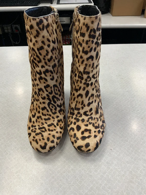 cozy calfskin boots-Boots Ankle Heels By Sam Edelman In Animal Print, Size: 7.5