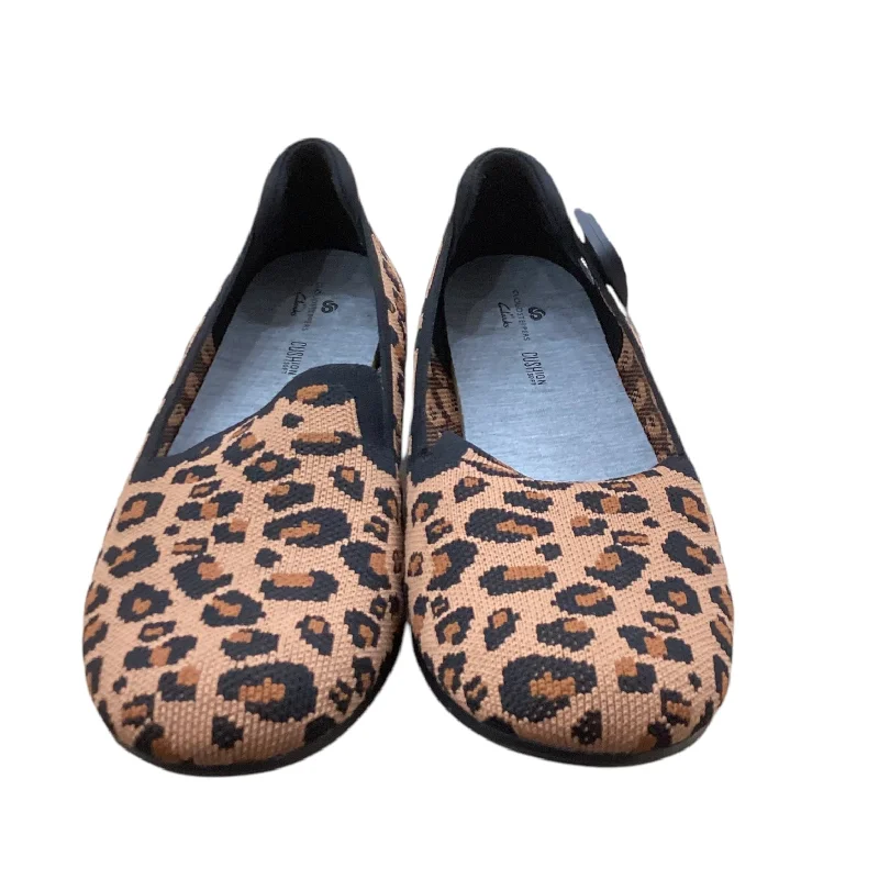 flats with cozy vibes-Shoes Flats By Clarks In Animal Print, Size: 8