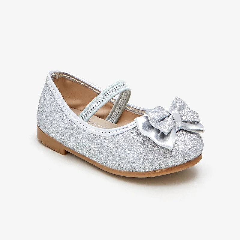 flats with spacious patios-Girls Ballet Flats with Bow