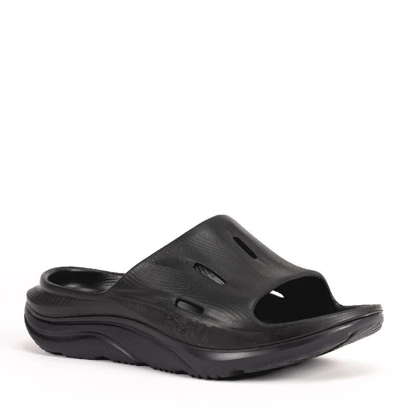 Best sandals for everyday elegance-U-ORA SLIDE 3 - BLACK - EVA