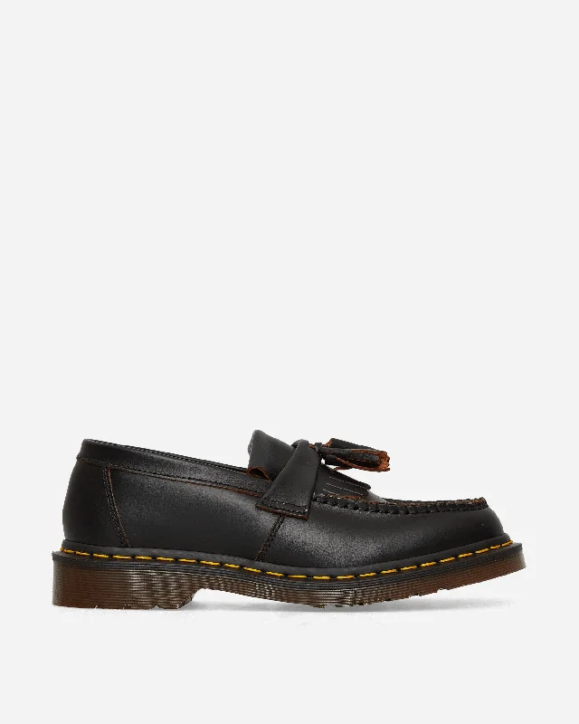 Loafers with casual hues-Vintage Adrian Tassel Loafers Black