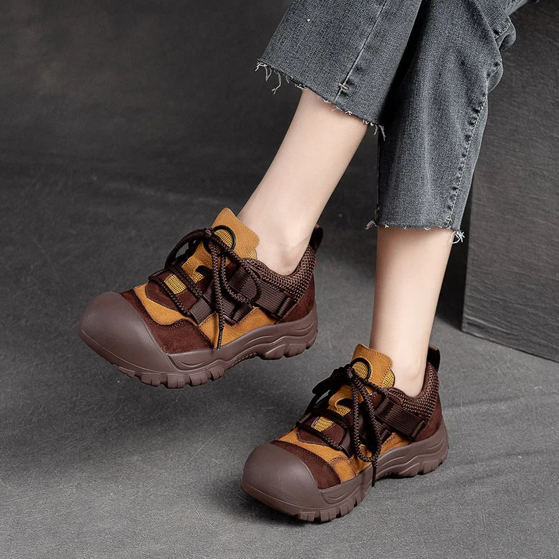 Casual shoes for daily style -Women Stylish Patchwork Retro Casual Shoes