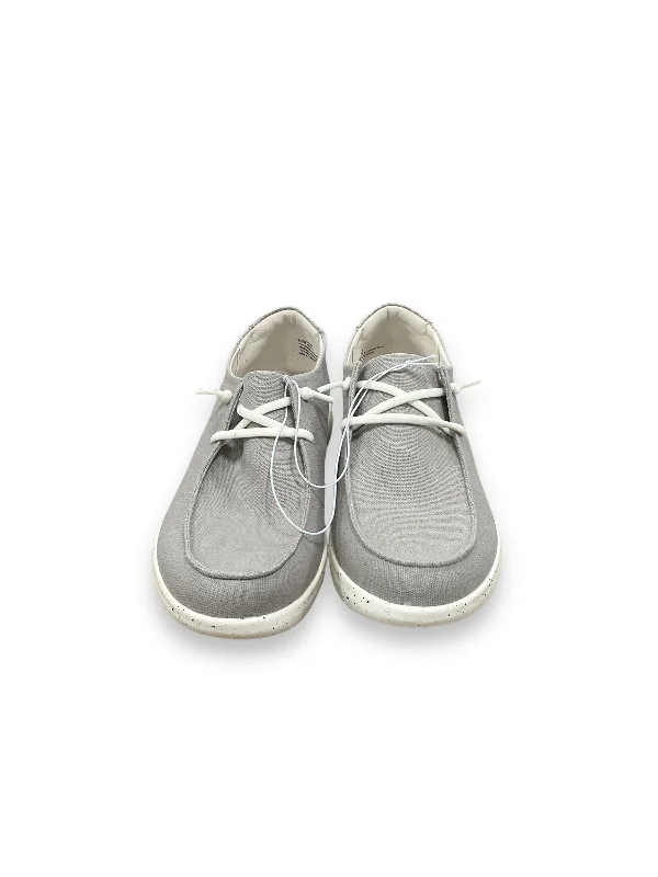 best flats for comfort-Shoes Flats By Clothes Mentor In Grey, Size: 8.5