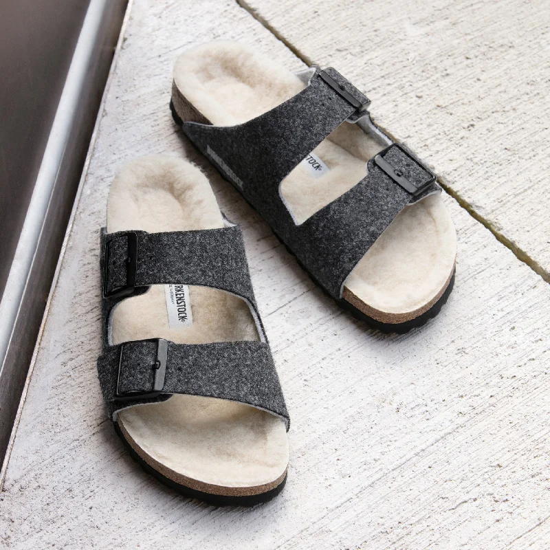 Best sandals for shock-absorbing-ARIZONA WOOL - ANTHRACITE - WOOL