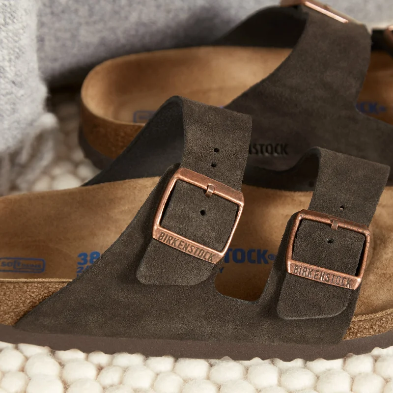 Best sandals for daily fashion-ARIZONA SOFT - MOCHA - SUEDE