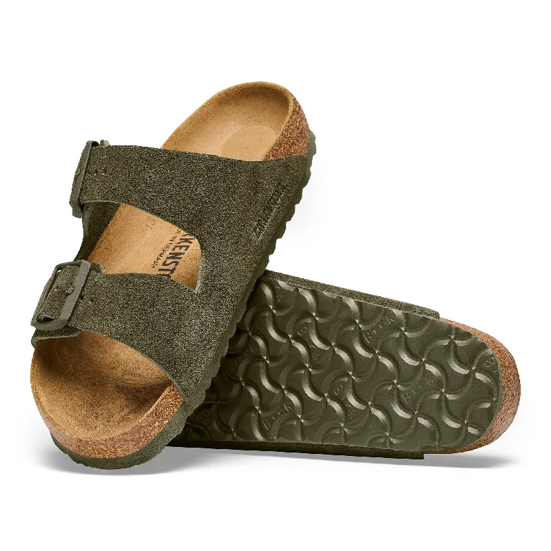 Sandals with corduroy shorts-ARIZONA - THYME - SUEDE