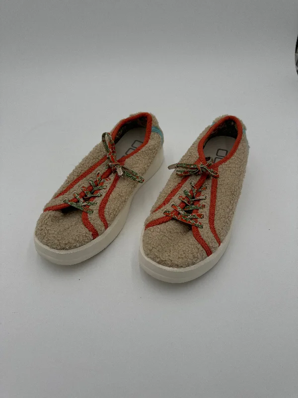 Athletic shoes with outdoor zap-Shoes Sneakers By Hey Dude In Orange, Size: 6