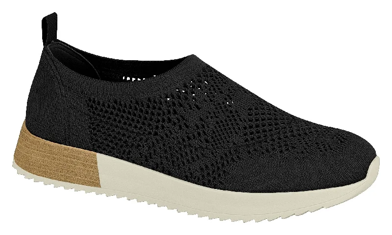 Athletic shoes with padded vibes-Modare 7345.102 Women Sporty Mesh Tennis Shoe in Black