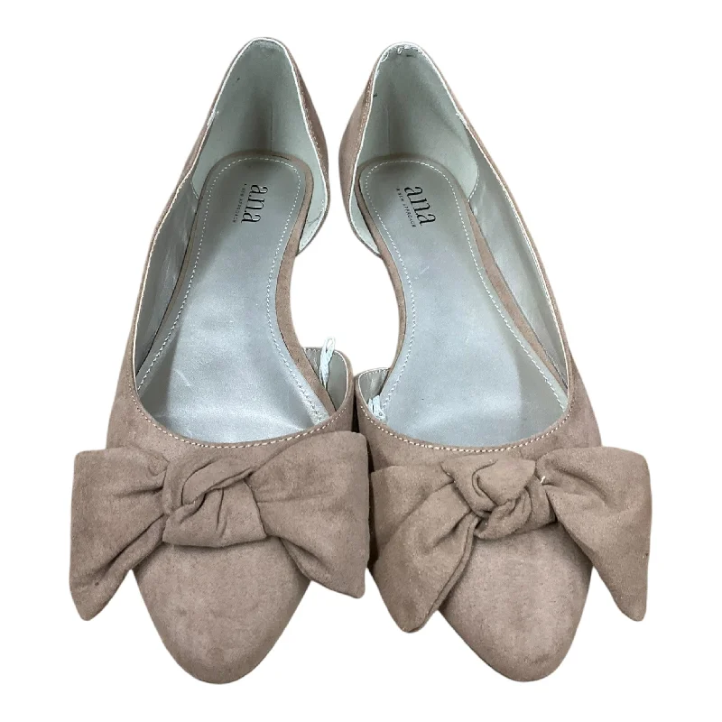 flats with pet areas-Shoes Flats By Ana In Beige, Size: 8.5