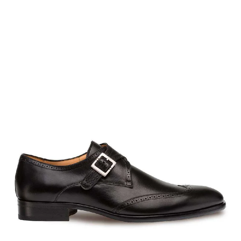 Loafers with office charm-Mezlan Forest Men's Designer Shoes Black Loafers 9268 (MZ3004)